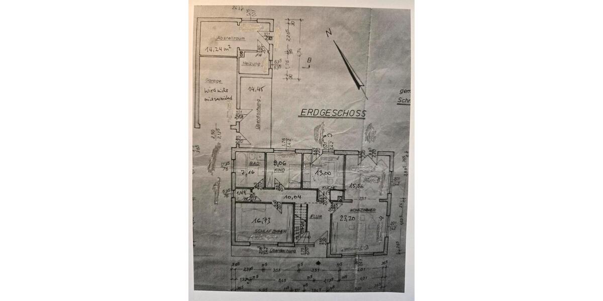 Erdgeschoßwohnung Wesselburen - 4 Zimmer, 111 m&sup2;, 1.370&euro; | Angebot:25963496