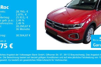 VW T-Roc 8.700 km 28.790 € Gersthofen 86368