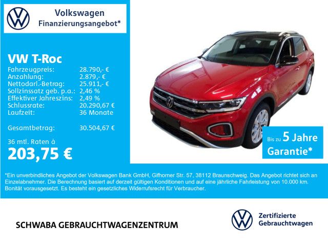 VW T-Roc 8.700 km 28.790 € Gersthofen 86368