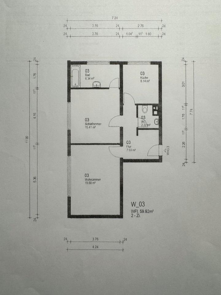 Lichtdurchflute 2-Zimmerwohnung frisch renoviert Schorndorf zimmer