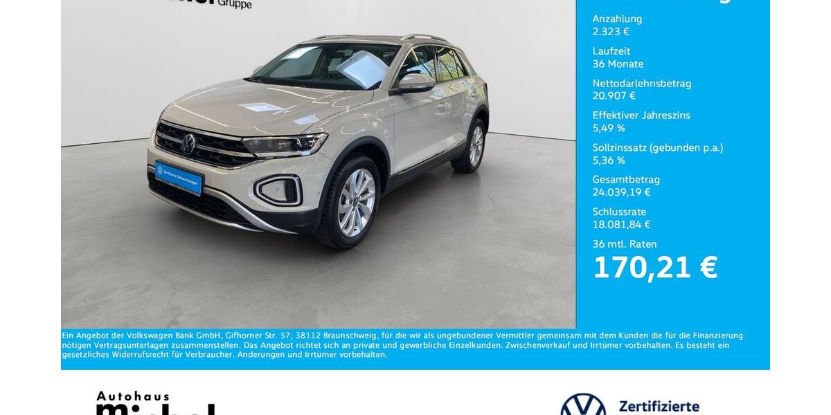 VW T-Roc 26.650 km 21.930 &euro; Gießen 35394
