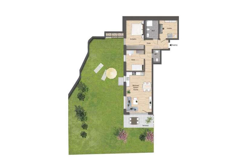 Wohnung zum Kaufen in Rudersberg-Oberndorf 420.000 € 89.36 m²