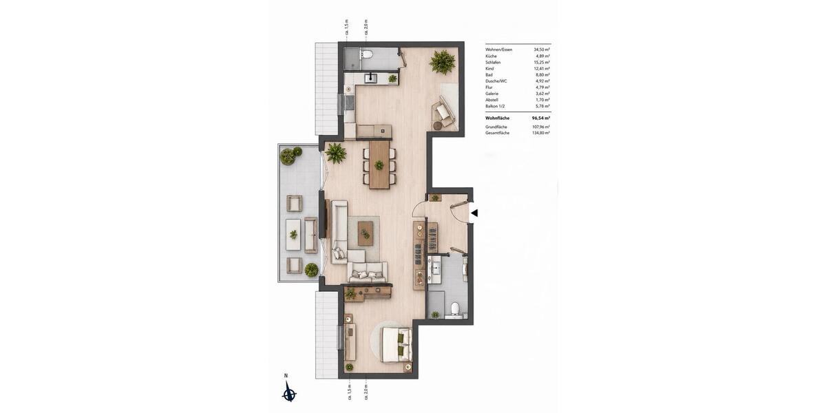 Maisonettenwohnung Öhringen - 3 Zimmer, 97 m&sup2;, 425.000&euro; | Angebot:27021310