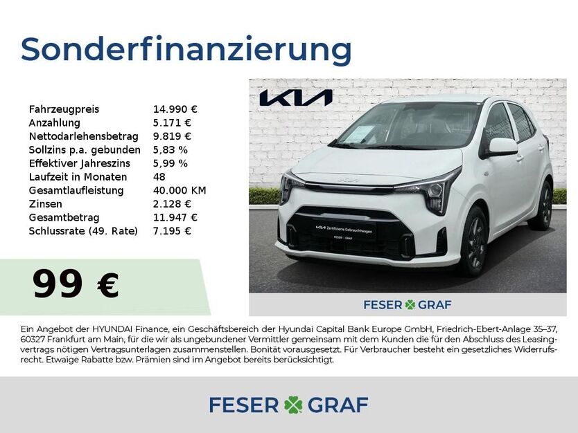 Kia Picanto 8.406 km 14.890 € Roth 91154