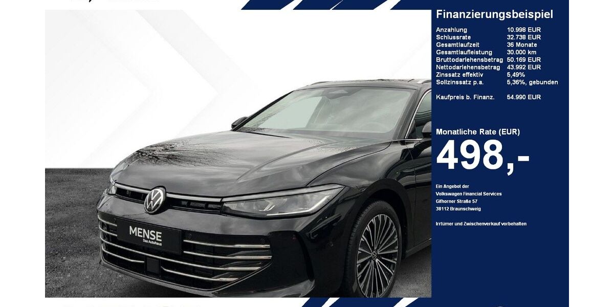 VW Passat 13.000 km 54.990 &euro; Gütersloh 33334