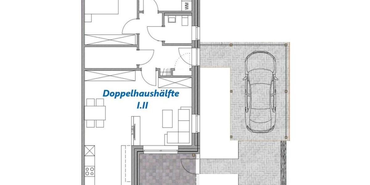 Doppelhaushälfte Werlte - 2 Zimmer, 78 m&sup2;, 830&euro; | Angebot:25236586