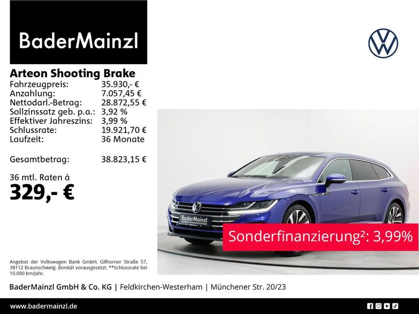 VW Arteon 27.850 km 35.930 € Feldkirchen/Westerham 83620