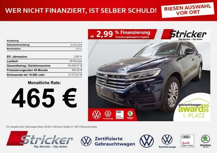 VW Touareg 22.126 km 52.949 &euro; Horn-Bad Meinberg 32805