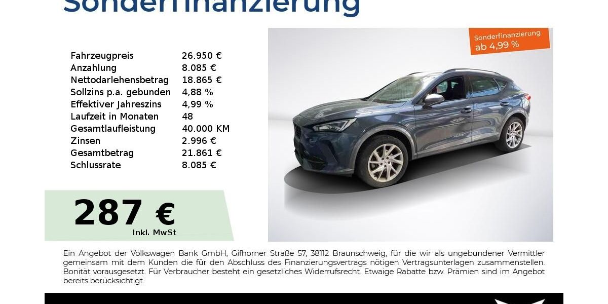 Cupra Formentor 40.350 km 26.650 &euro; Nürnberg 90441