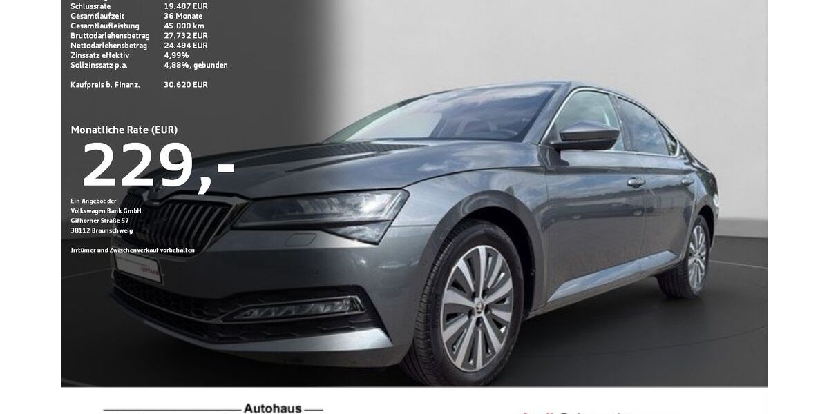 Skoda Superb 41.689 km 30.620 &euro; Ravensburg 88214