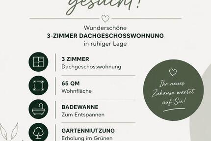Wohnung Duisburg Mittelmeiderich - 3 Zimmer, 65 m&sup2;, 580&euro; | Angebot:26652907