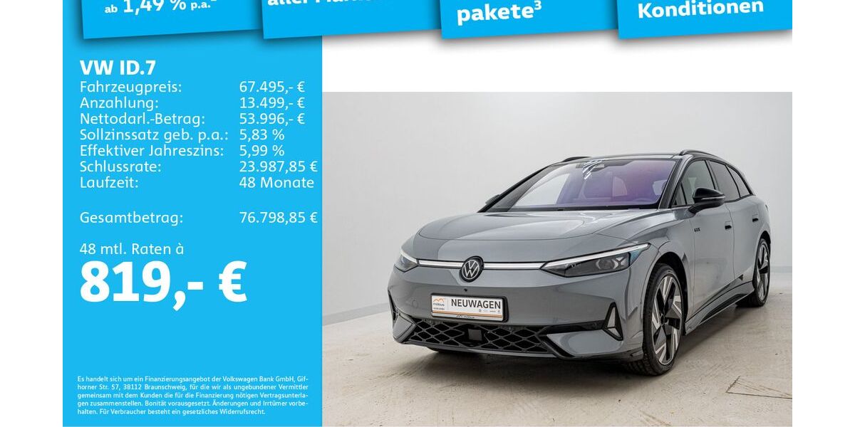 VW ID.7 5.000 km 67.495 &euro; Berlin 13088