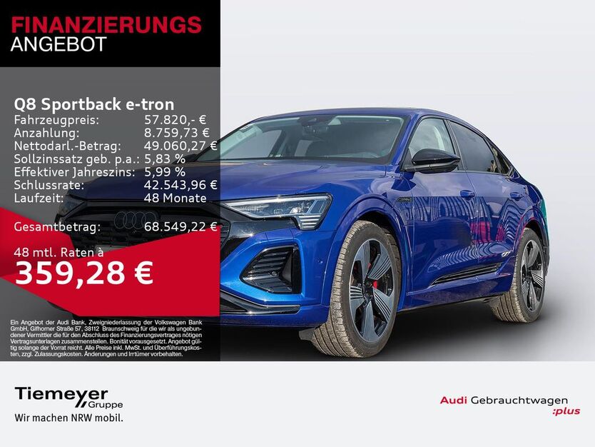 Audi Q8 e-tron 8.237 km 57.820 € Gelsenkirchen 45894