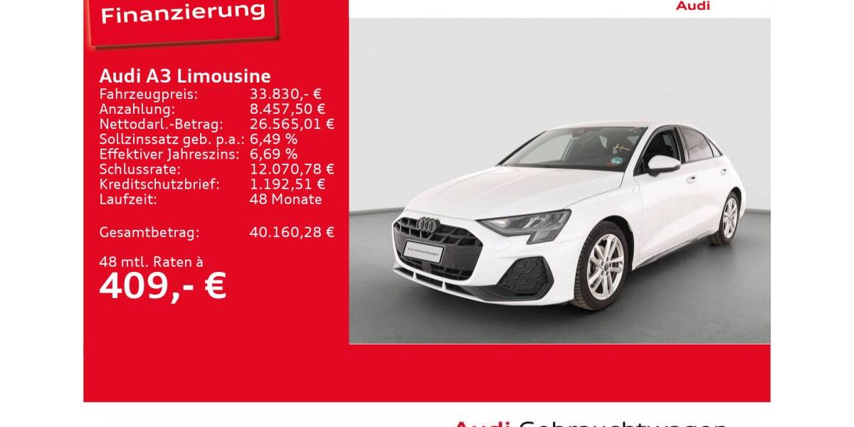 Audi A3 11.541 km 33.830 &euro; Ulm 89073