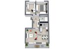 Etagenwohnung Schwedt (Oder) - 3 Zimmer, 59 m&sup2;, 356&euro; | Angebot:25474197
