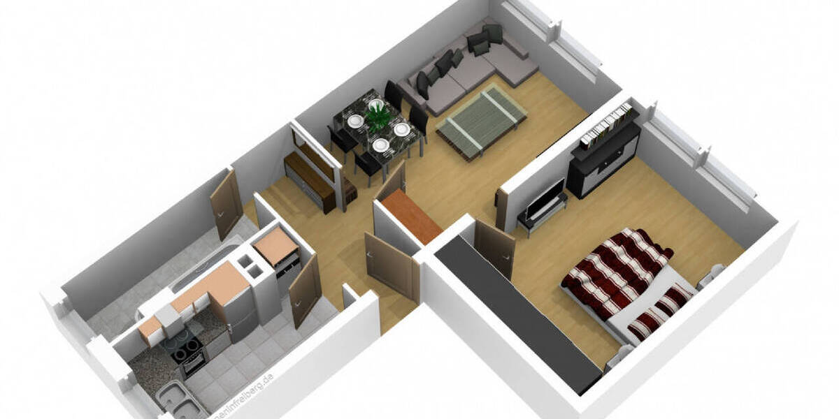 Etagenwohnung Freiberg Freiberg West - 2 Zimmer, 46 m&sup2;, 319&euro; | Angebot:26029966