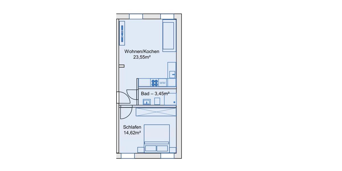 Erdgeschoßwohnung Peine Südstadt - 2 Zimmer, 42 m&sup2;, 505&euro; | Angebot:26392501