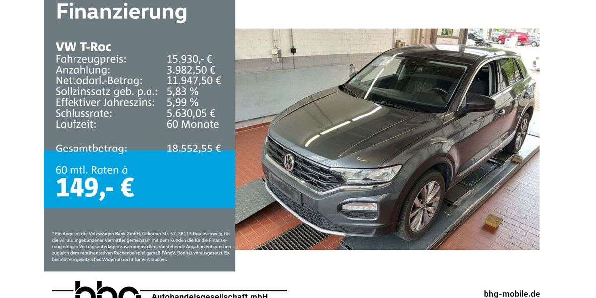 VW T-Roc 105.231 km 15.930 &euro; Freiburg 79115