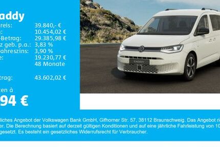 VW Caddy 4.444 km 39.840 € Gersthofen 86368