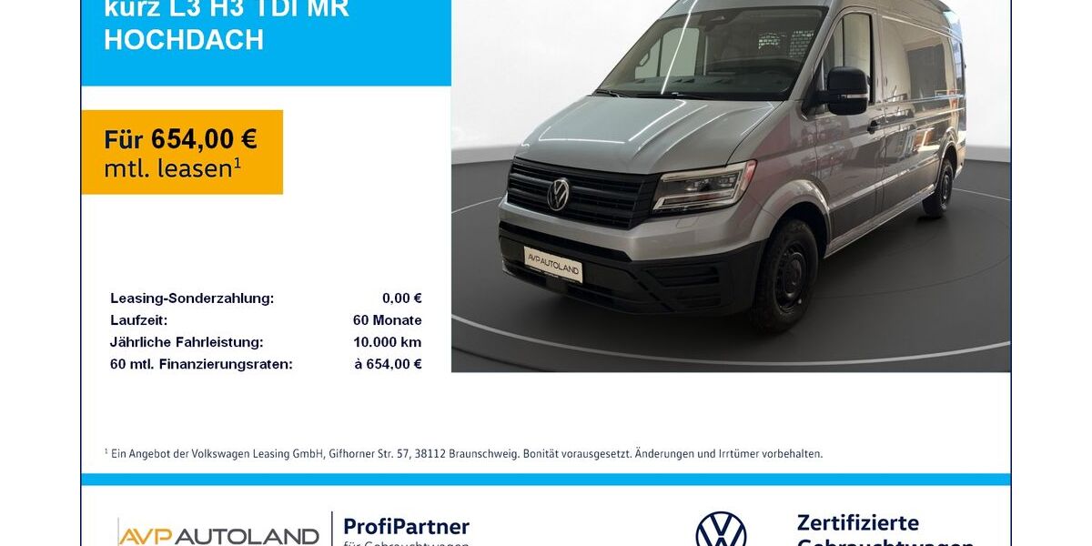 VW Crafter 2.000 km 55.450 &euro; Plattling 94447