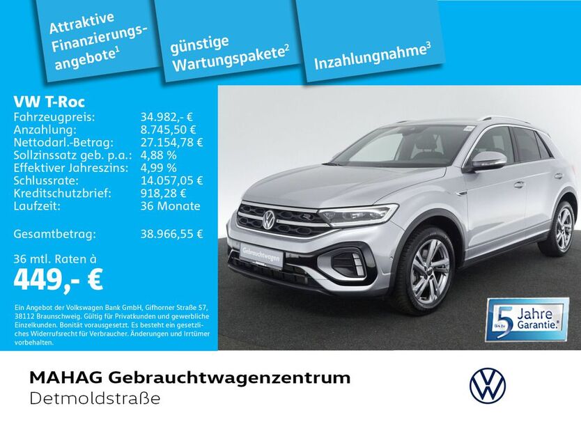 VW T-Roc 5.676 km 34.473 € München 80935