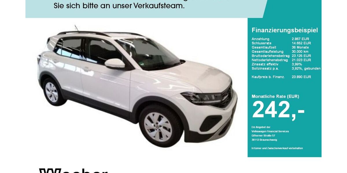 VW T-Cross 20.885 km 23.889 &euro; Calw 75365