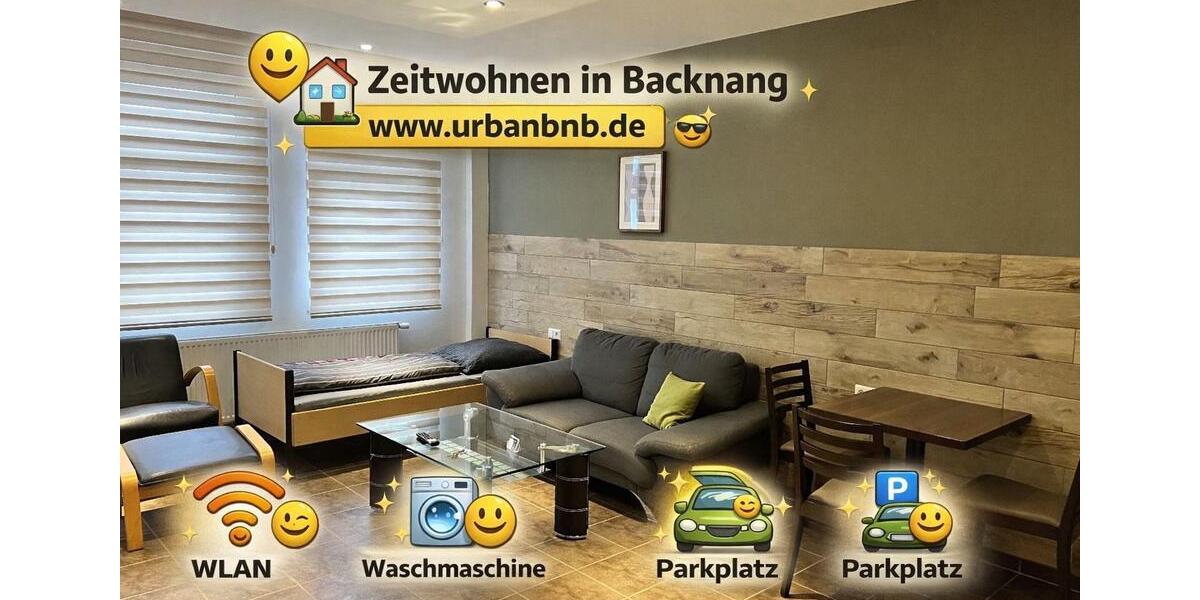Wohnen auf Zeit Backnang - 1 Zimmer, 38 m&sup2;, 1.450&euro; | Angebot:26210783
