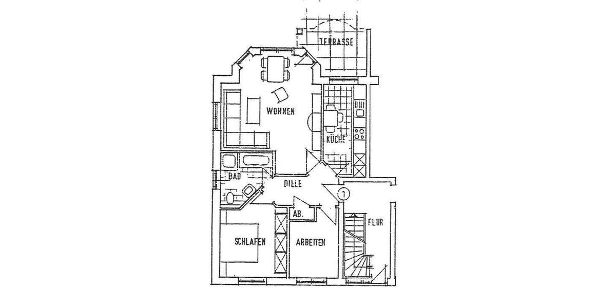 Etagenwohnung Oldenburg Eversten - 3 Zimmer, 79 m&sup2;, 770&euro; | Angebot:25426068