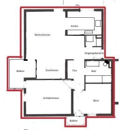 Etagenwohnung Bad Homburg vor der Höhe Gonzenheim - 3 Zimmer, 80 m&sup2;, 410.000&euro; | Angebot:24816894