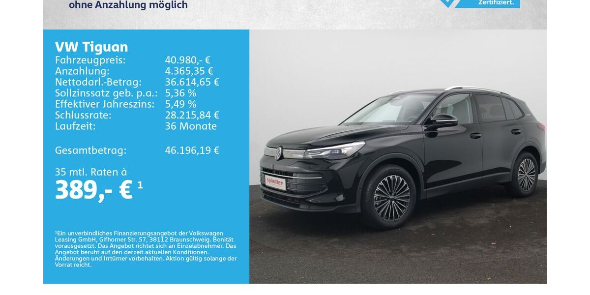 VW Tiguan 7.000 km 39.980 &euro; Würzburg 97076