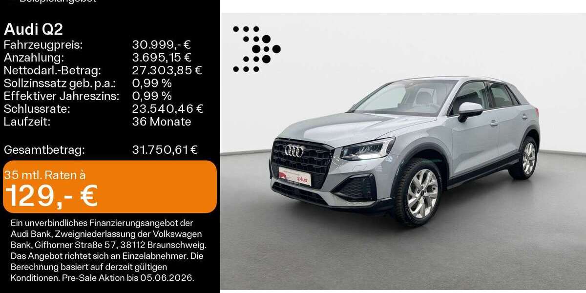 Audi Q2 19.300 km 30.999 &euro; Linsengericht 63589
