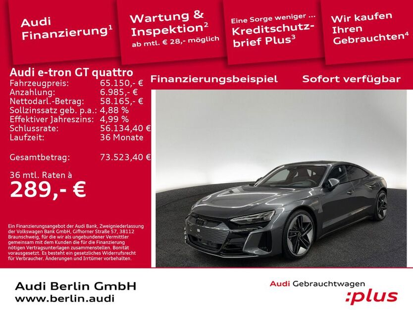 Audi e-tron GT 32.500 km 65.150 € Berlin 10587