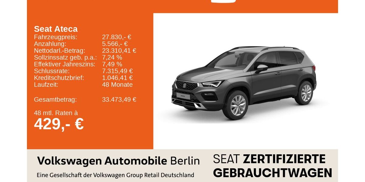 Seat Ateca 13.380 km 27.830 &euro; Berlin 13089