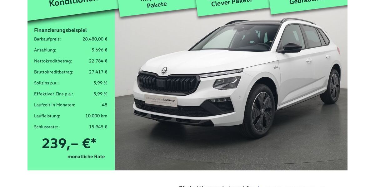 Skoda Kamiq 1.009 km 28.480 &euro; Leverkusen 51379