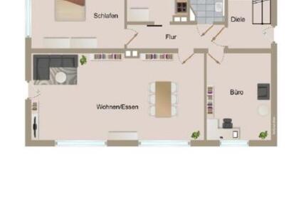 Renovierte 3,5-Zimmer-Wohnung in zentraler Lage mit Terasse (+Gar