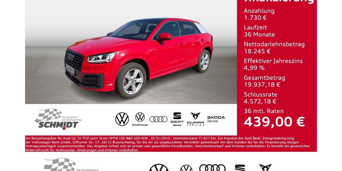 Audi Q2 77.827 km 19.975 &euro; Bernsdorf 09337