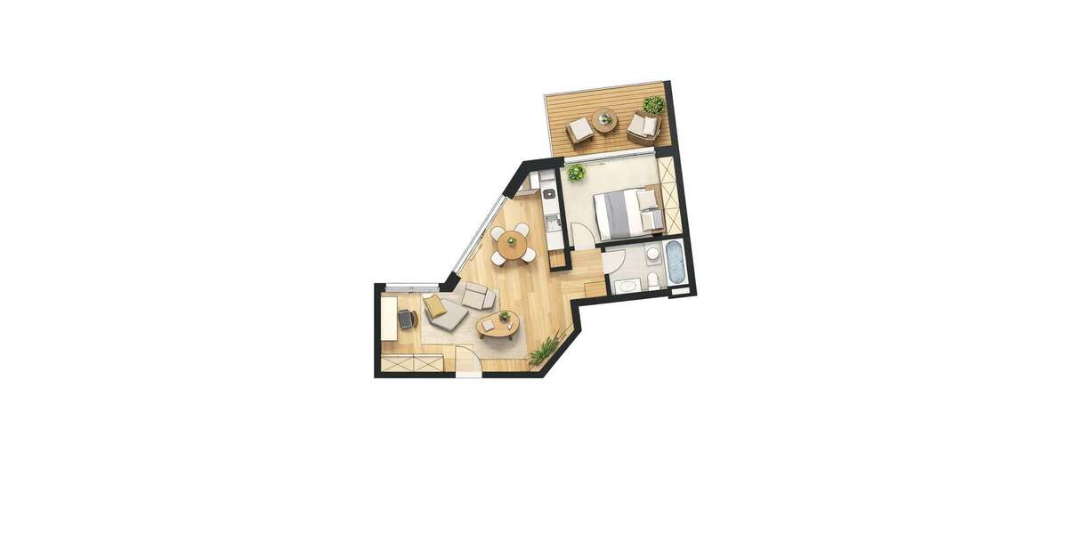 Etagenwohnung Potsdam Berliner Vorstadt - 2 Zimmer, 62 m&sup2;, 470.000&euro; | Angebot:25401071