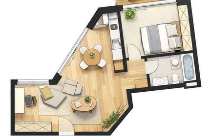 Wohnung Potsdam Berliner Vorstadt - 2 Zimmer, 62 m&sup2;, 470.000&euro; | Angebot:25401071