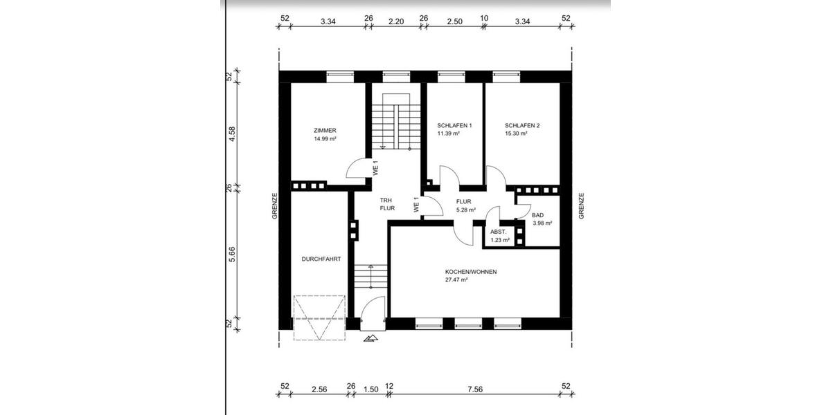 Erdgeschoßwohnung Solingen - 4 Zimmer, 80 m&sup2;, 950&euro; | Angebot:24740022