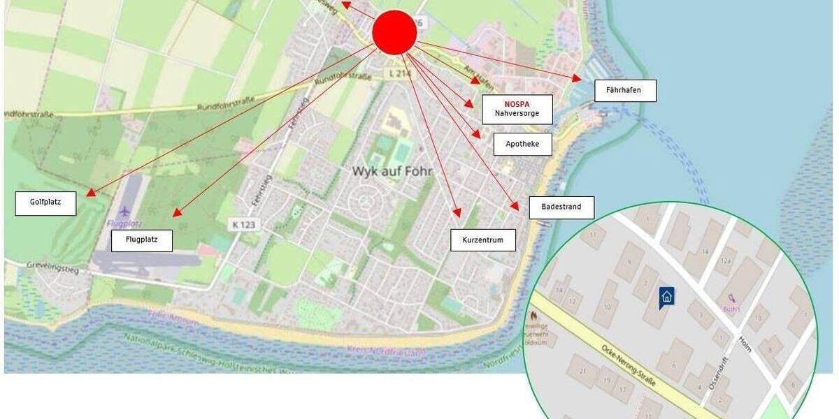 Etagenwohnung Wyk - 2 Zimmer, 61 m&sup2;, 475.000&euro; | Angebot:25670111