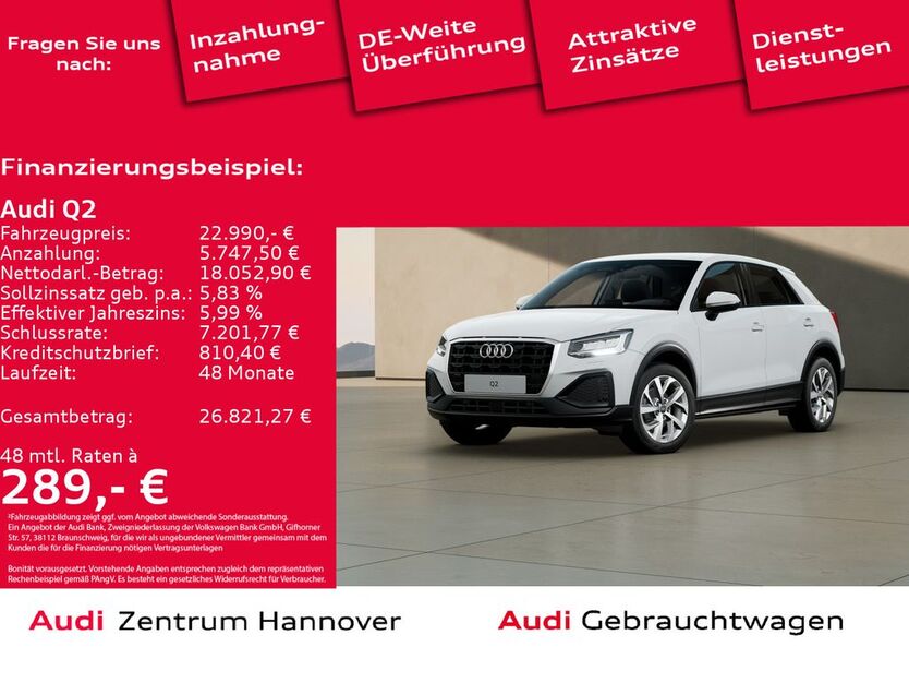 Audi Q2 72.944 km 22.990 € Hannover 30179