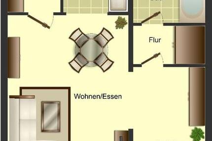 Demnächst frei! 1-Zimmer-Wohnung in Ratingen West zimmer