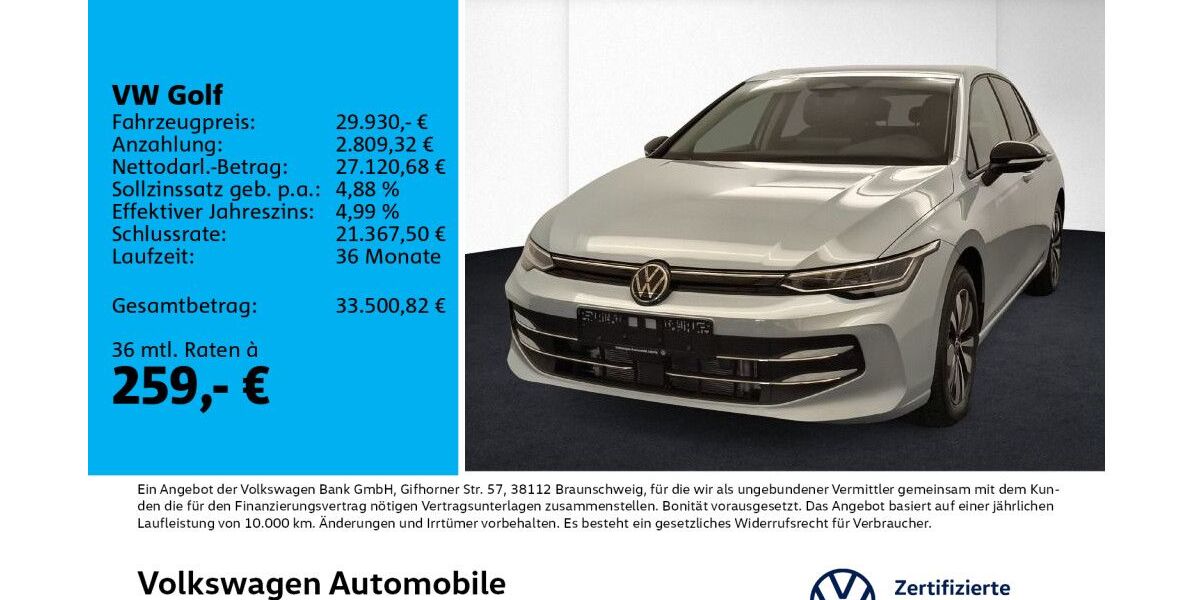VW Golf 7.500 km 29.930 &euro; Leipzig 04178