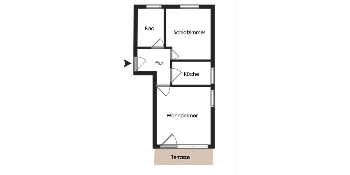 Erdgeschoßwohnung Westerstede - 2 Zimmer, 58 m&sup2;, 595&euro; | Angebot:26006653