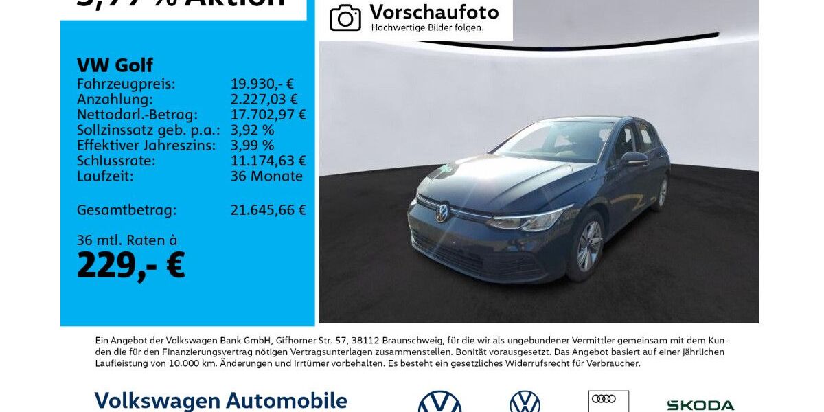 VW Golf 23.783 km 19.930 &euro; Leipzig 04178