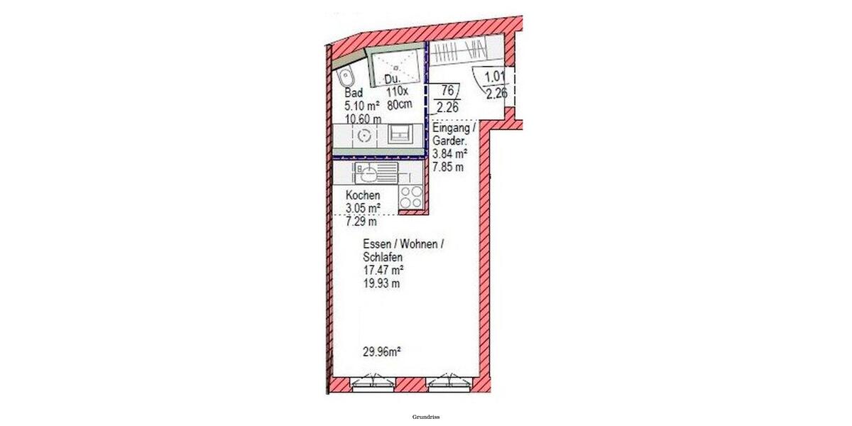 Etagenwohnung Abensberg - 1 Zimmer, 30 m&sup2;, 600&euro; | Angebot:26303042