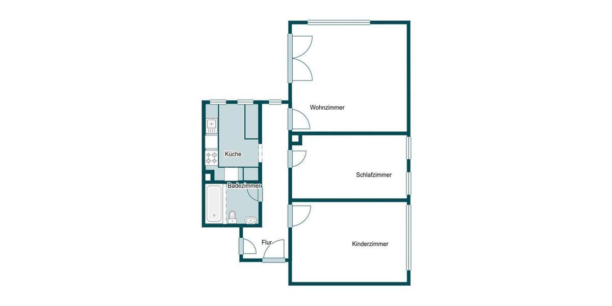 Etagenwohnung Heusenstamm - 3 Zimmer, 70 m&sup2;, 249.000&euro; | Angebot:24858567