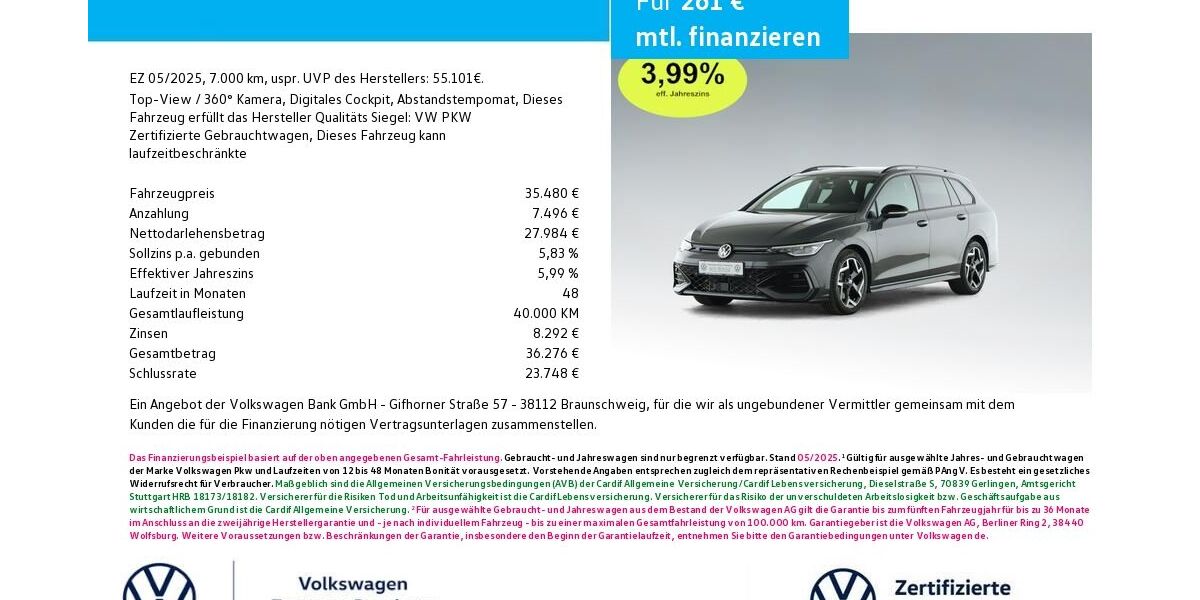 VW Golf 7.000 km 35.480 &euro; Bamberg 96052