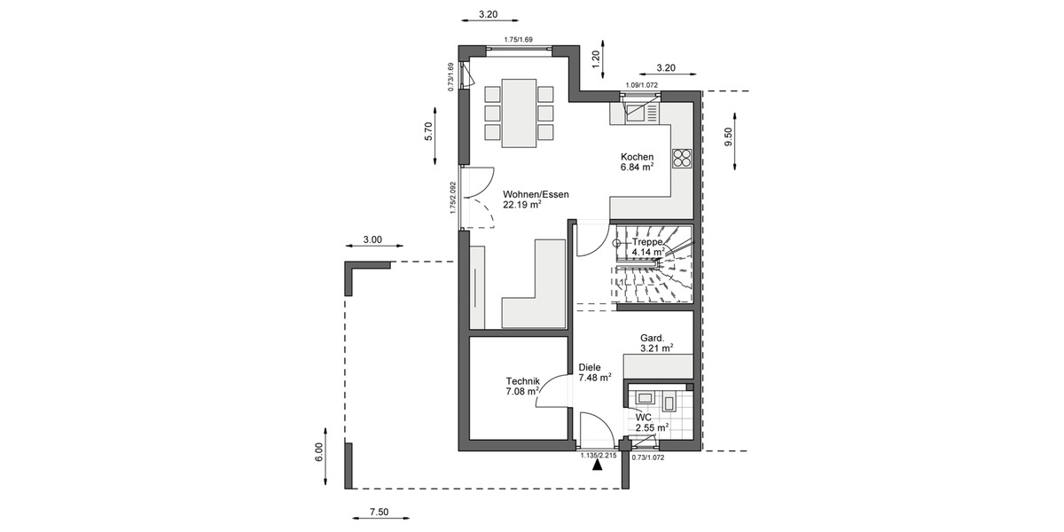 Doppelhaushälfte Bielefeld Sennestadt - 3 Zimmer, 100 m&sup2;, 1.400&euro; | Angebot:26396790