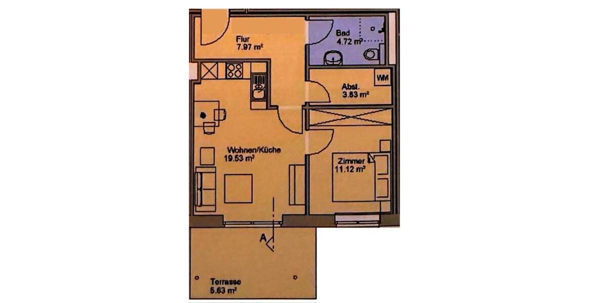 Erdgeschoßwohnung Bad Bevensen - 2 Zimmer, 52 m&sup2;, 599&euro; | Angebot:26382297